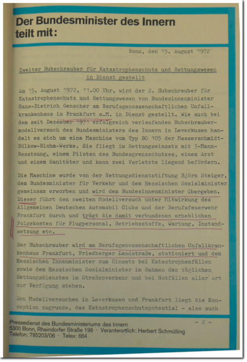 1972-Pressemitteilung-2. RTH Frankfurt a. M.